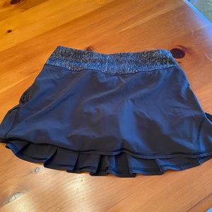 Black tennis skirt